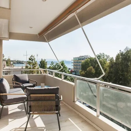 2Bdr Athens Riviera Sea View Apartment By The Olon Exterior photo