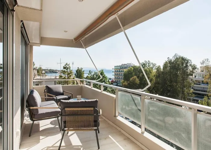 2Bdr Athens Riviera Sea View Apartment By The Olon